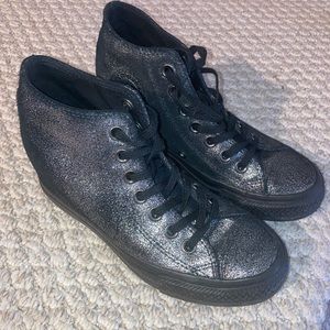 wedge converse black